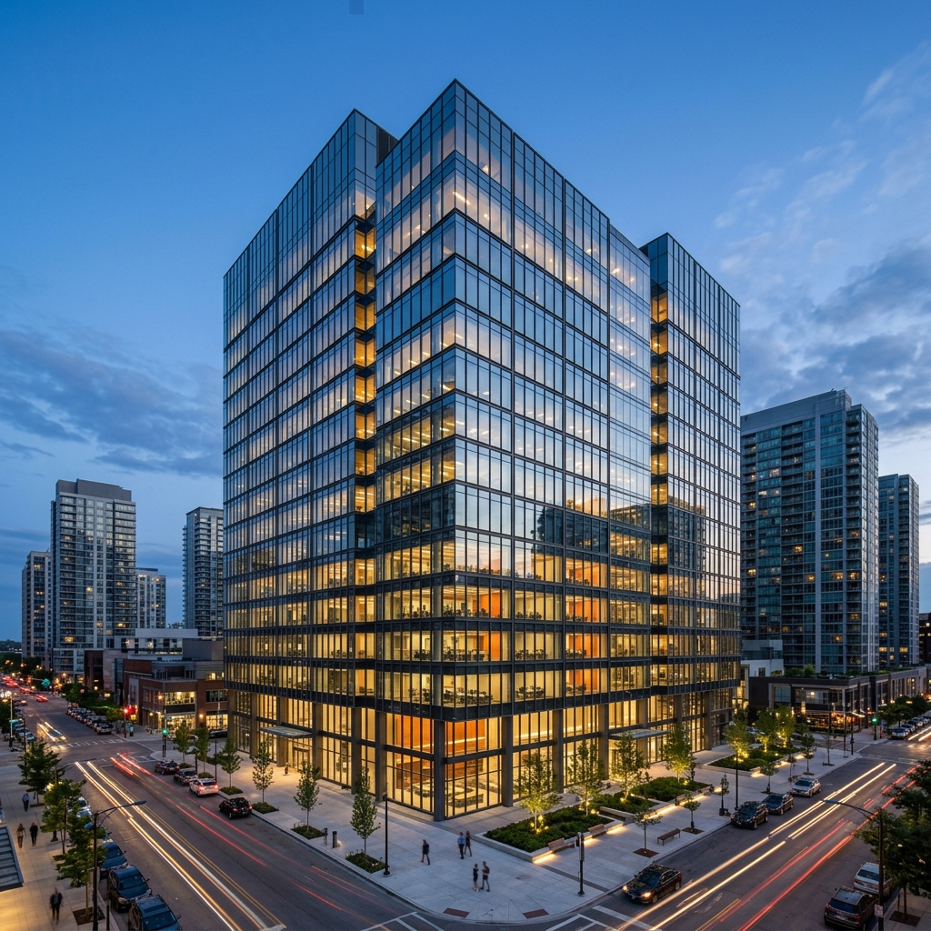 Modern commercial office building