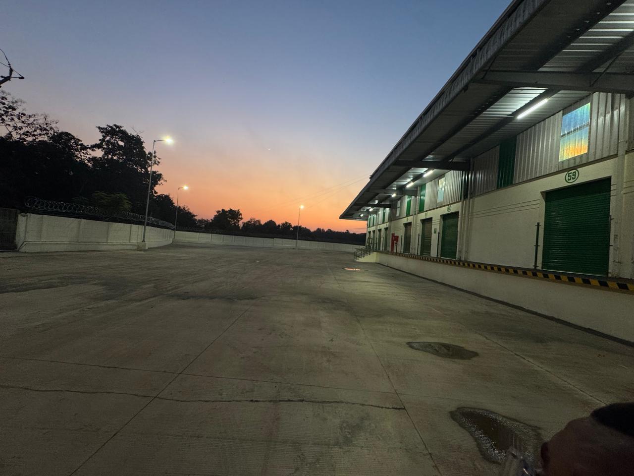 Steel Framework Warehouse Exterior